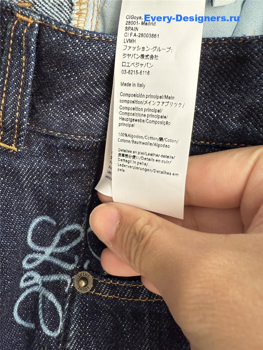 L0ew* high-rise barrel-leg jeans