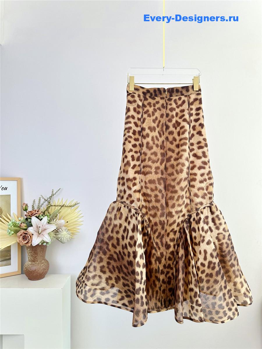 Zimm Crush Panelled Pencil Skirt