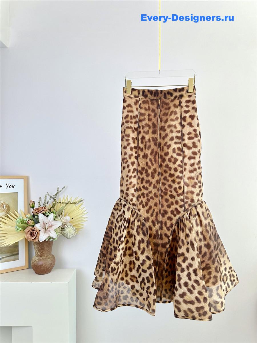Zimm Crush Panelled Pencil Skirt