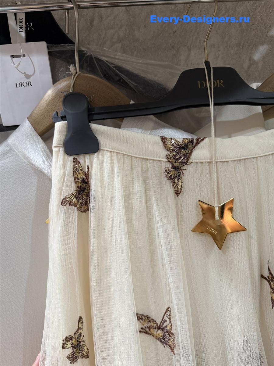 D10r women’s embroidery pleated skirt