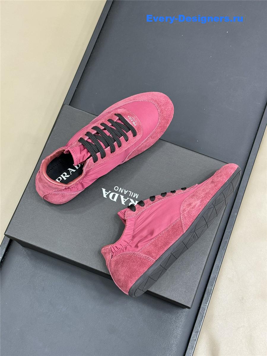 Pra*a re-nylon pink sneakers