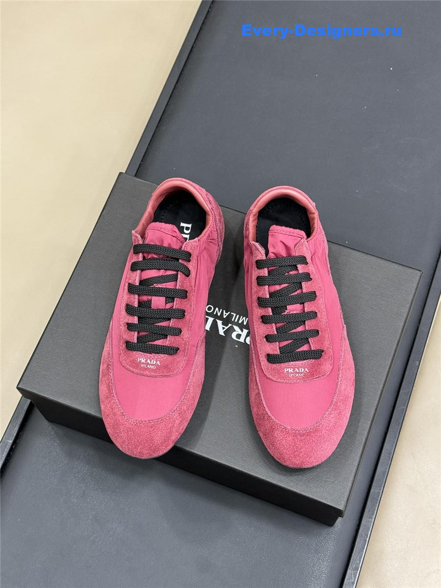 Pra*a re-nylon pink sneakers
