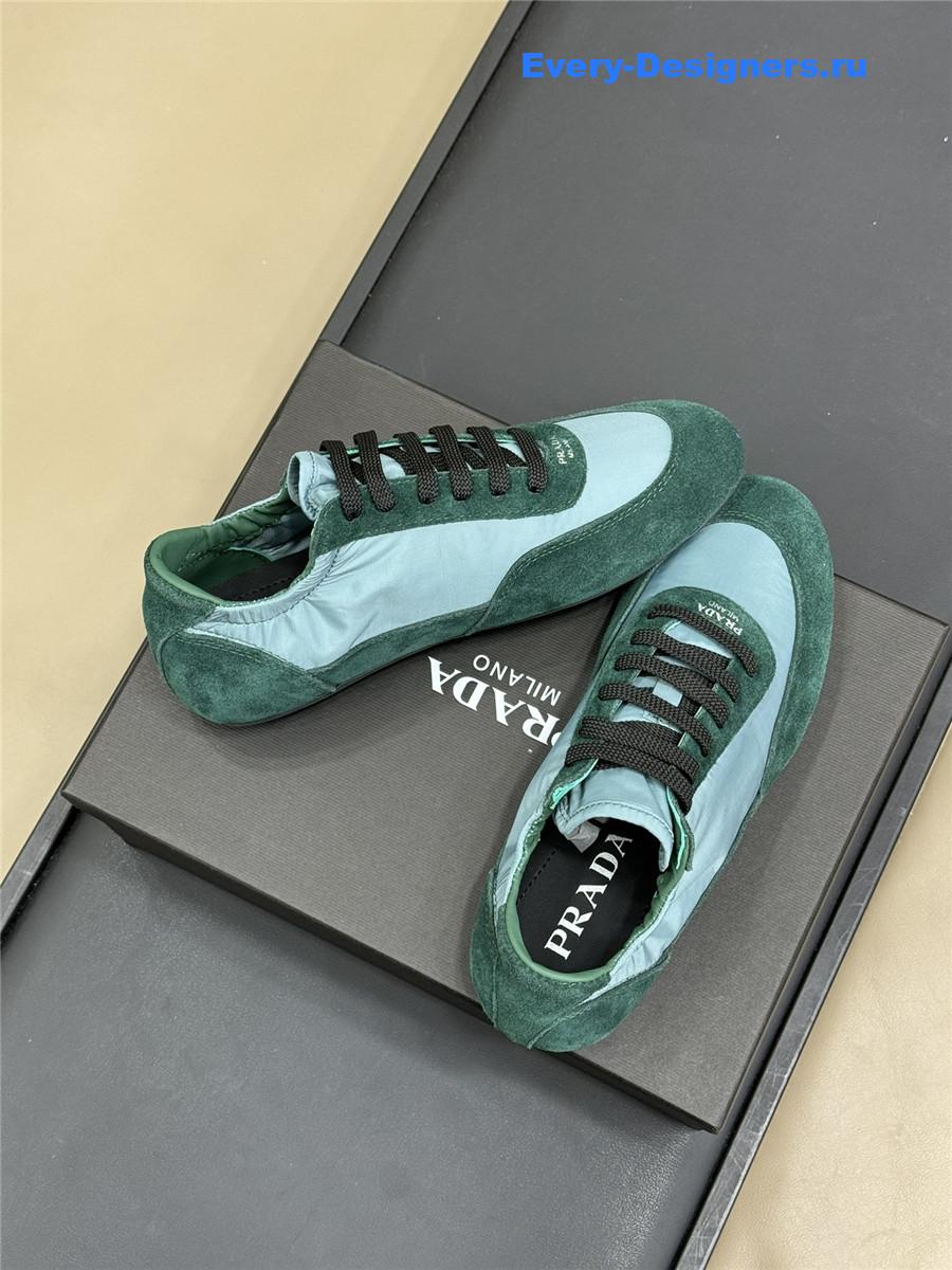 Pra*a re-nylon green sneakers