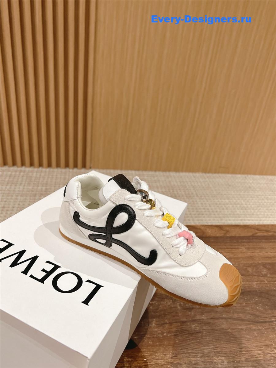 L0ew* ballet runner 2.0 sneakers white black