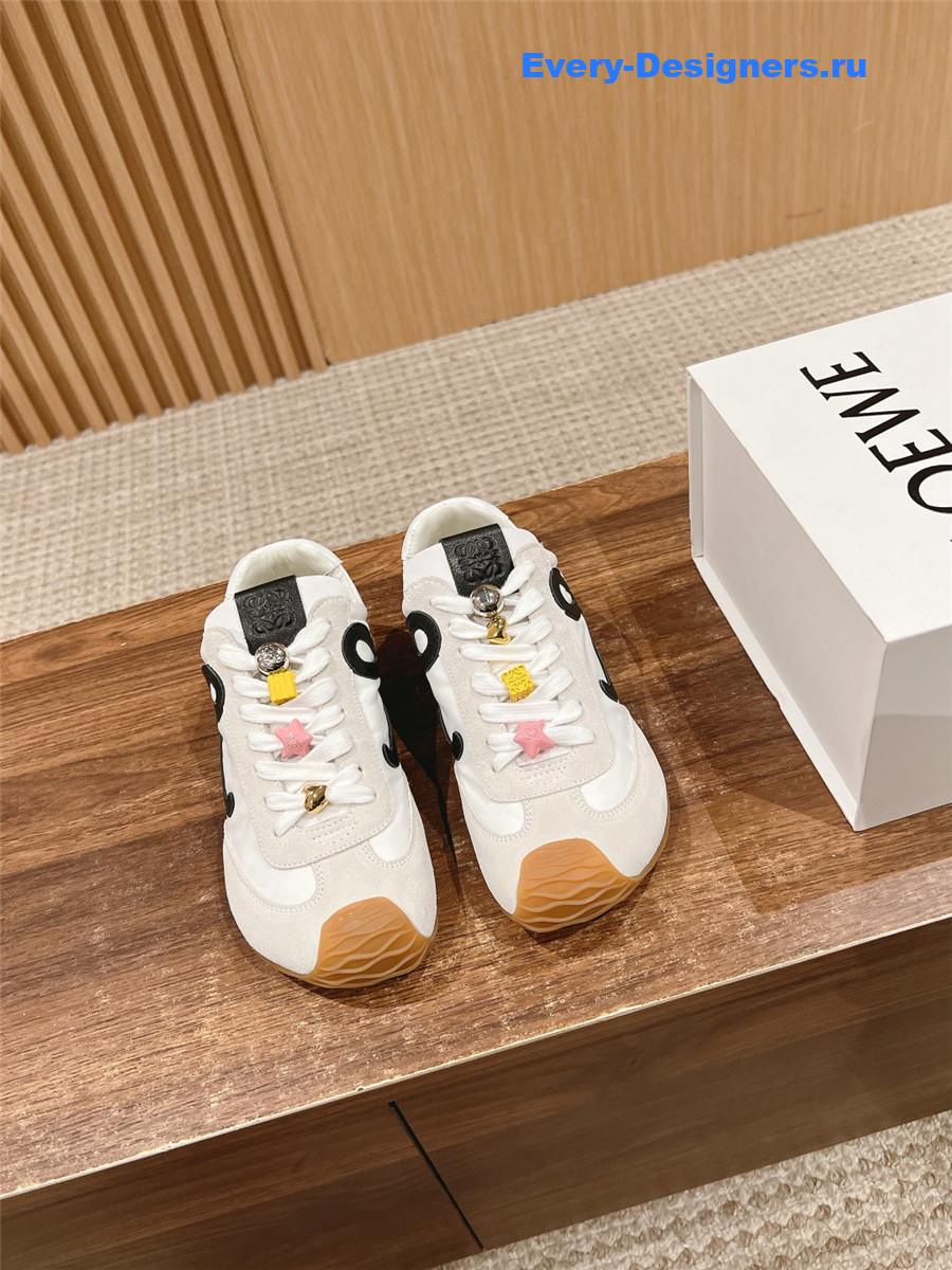 L0ew* ballet runner 2.0 sneakers white black