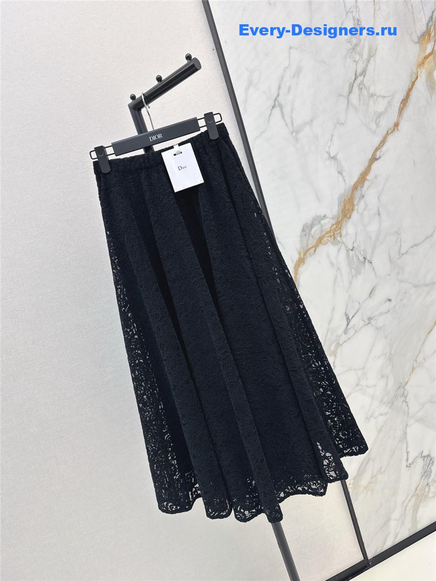 D10r black lace skirt