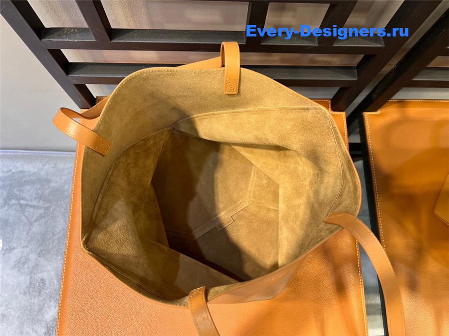 L0ew* puzzle fold convertible medium leather tote brown
