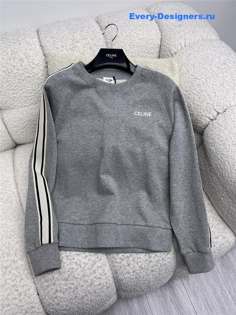 Ce1i*e grey embroidered logo sweatshirt