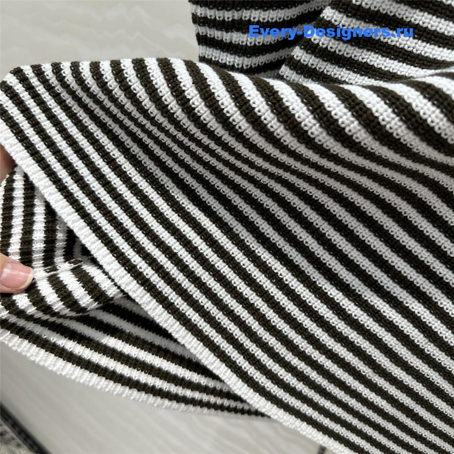 BC Embellished Striped Cotton Sweater Top