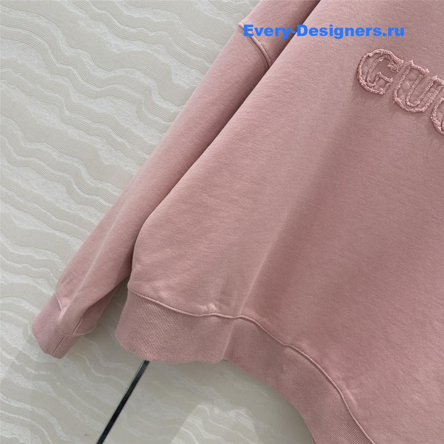Gvc*1 embroidered cotton jersey sweatshirt