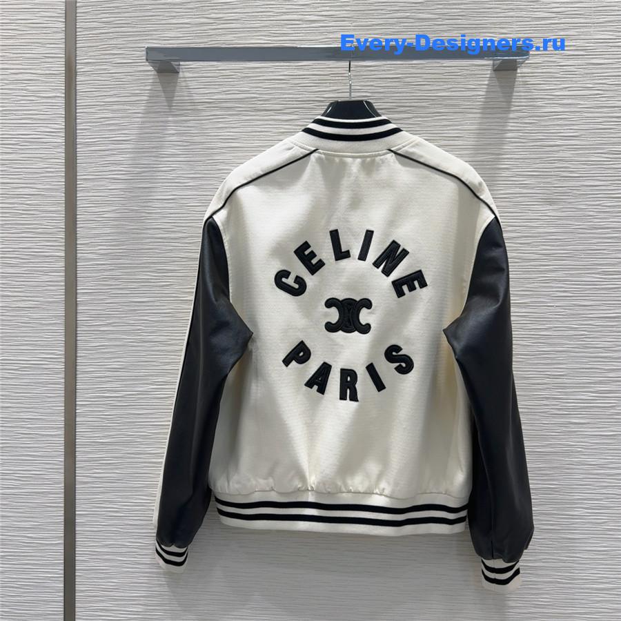 Ce1i*e paris white union wash denim jacket