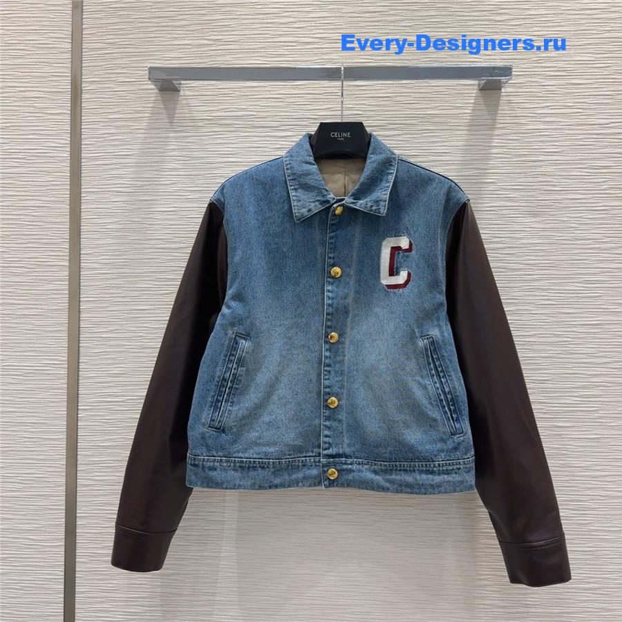 Ce1i*e paris jacket in dark union wash denim