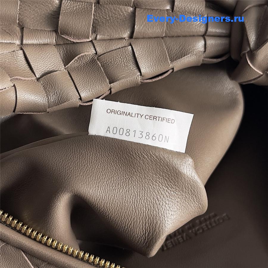 b0tt*ga Ven*ta jodie knotted intrecciato leather tote brown