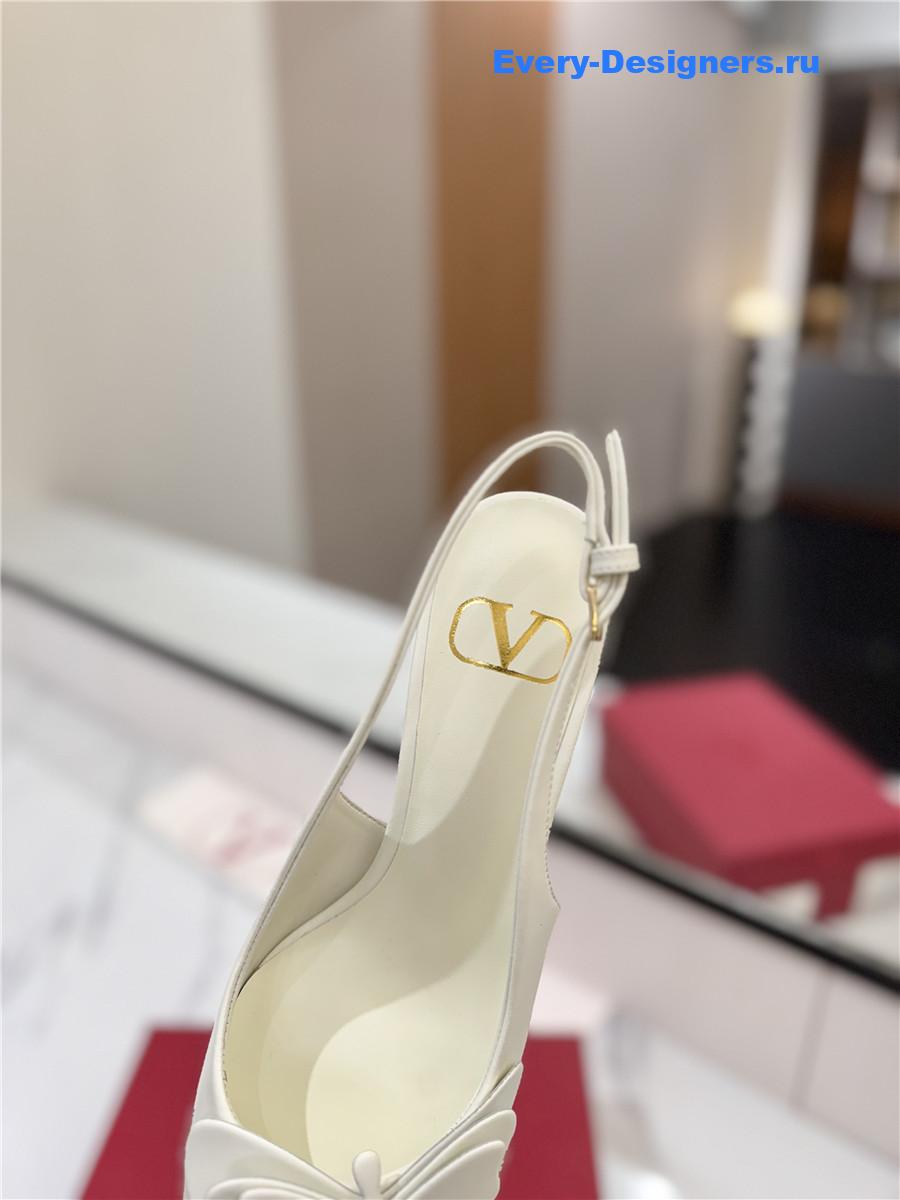 Va1e*ntin0 bow slingback heels