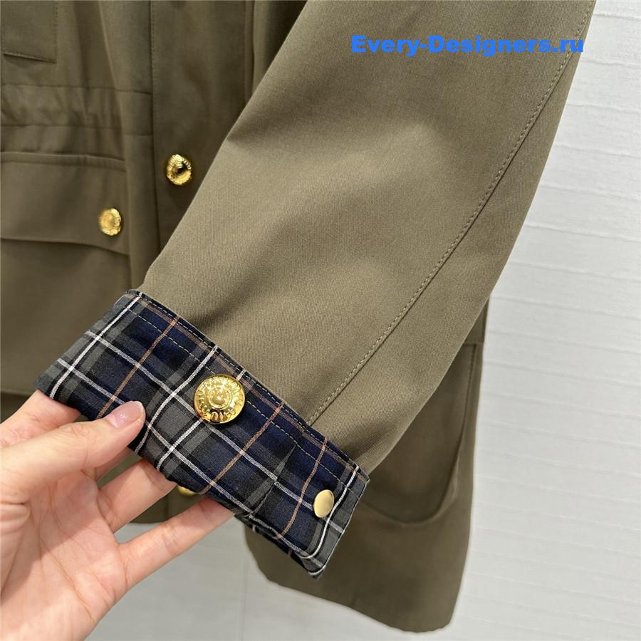 Miu Miu Green Corduroy Coat