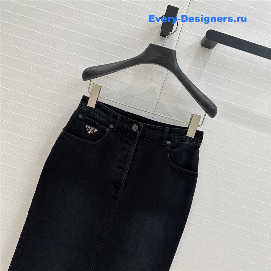 Pra*a denim long skirt
