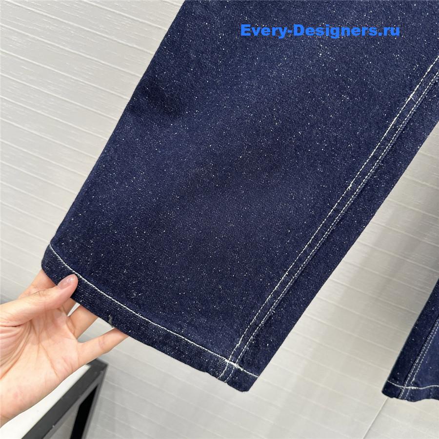 L0r0 P1ana snowflake dark blue jeans