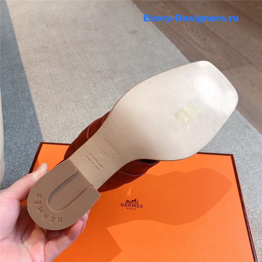 H**me5 suede kite 60 sandals brown