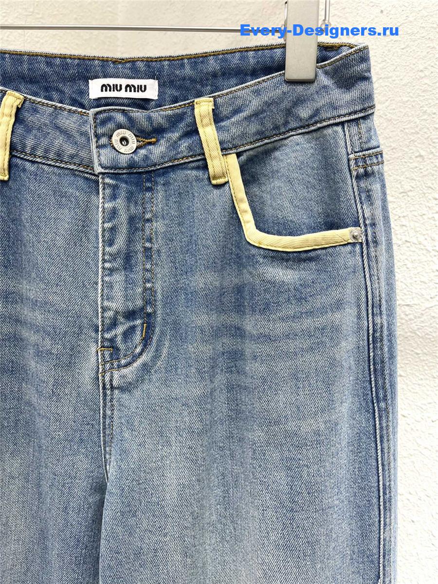Miu Miu Straight Wide-Leg Jeans