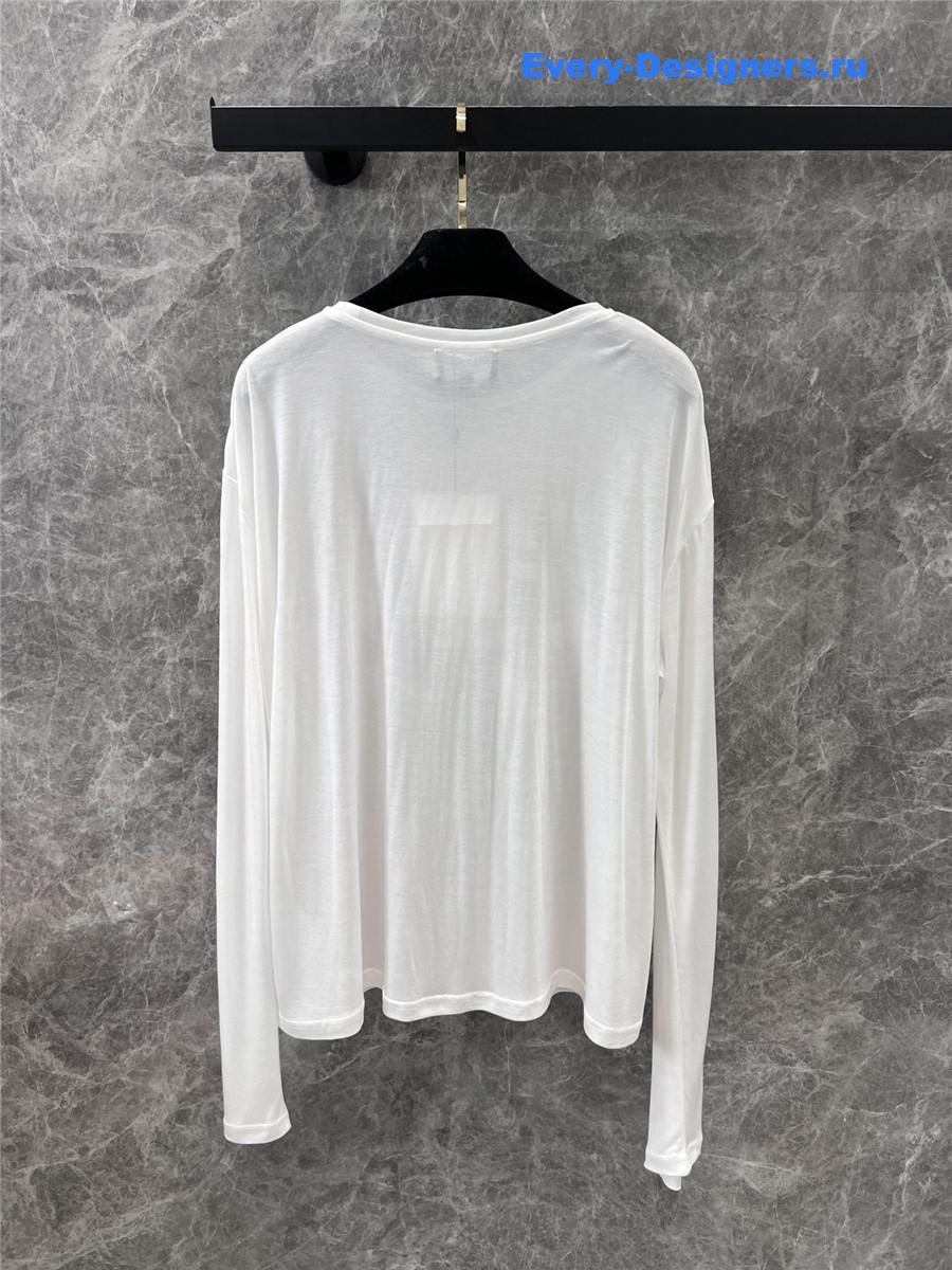 Ch**el logo print long sleeve top