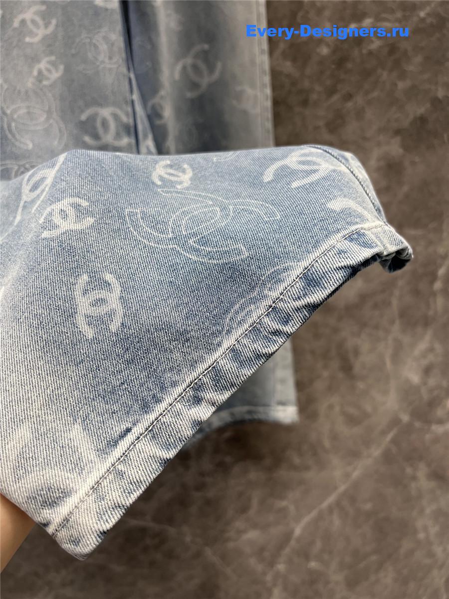 Ch**el gradient washed jeans