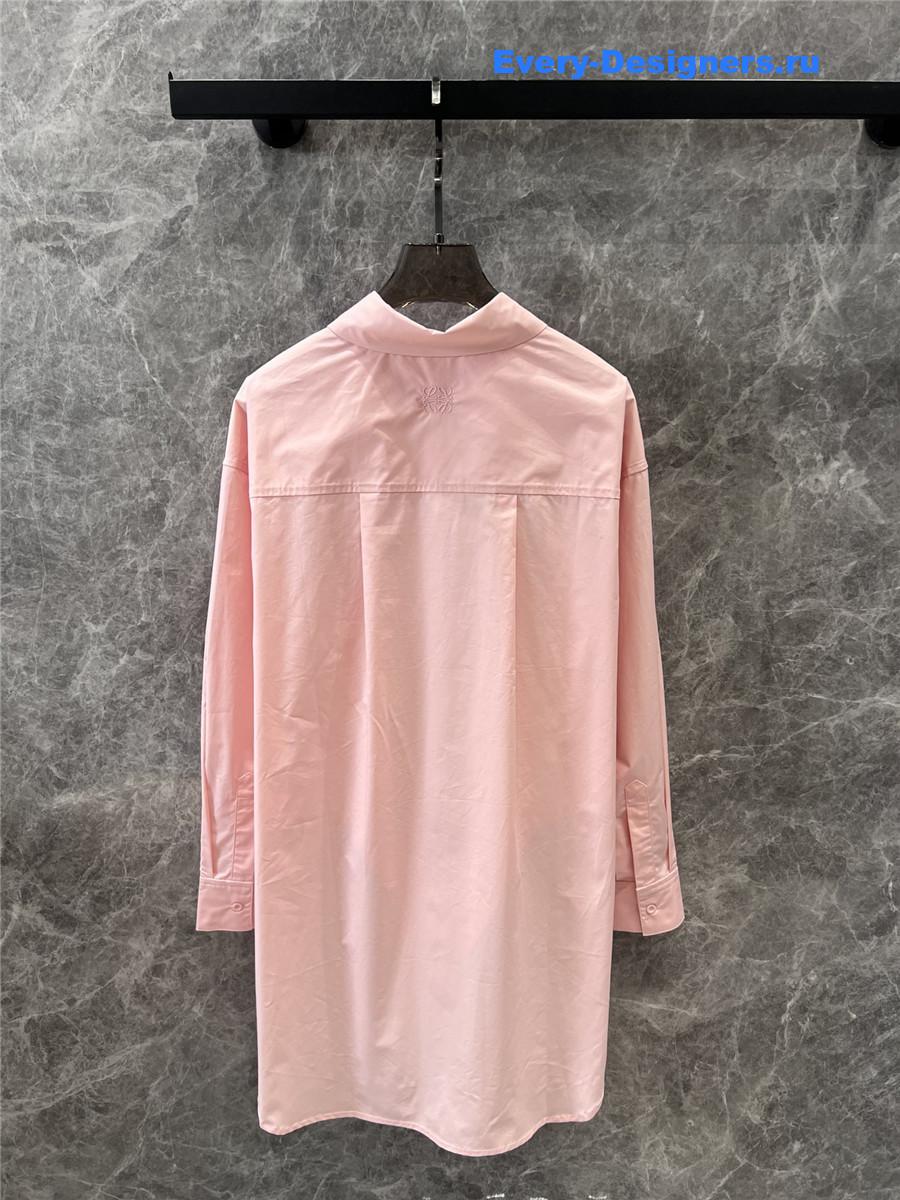 L0ew* irregular pink loose shirt