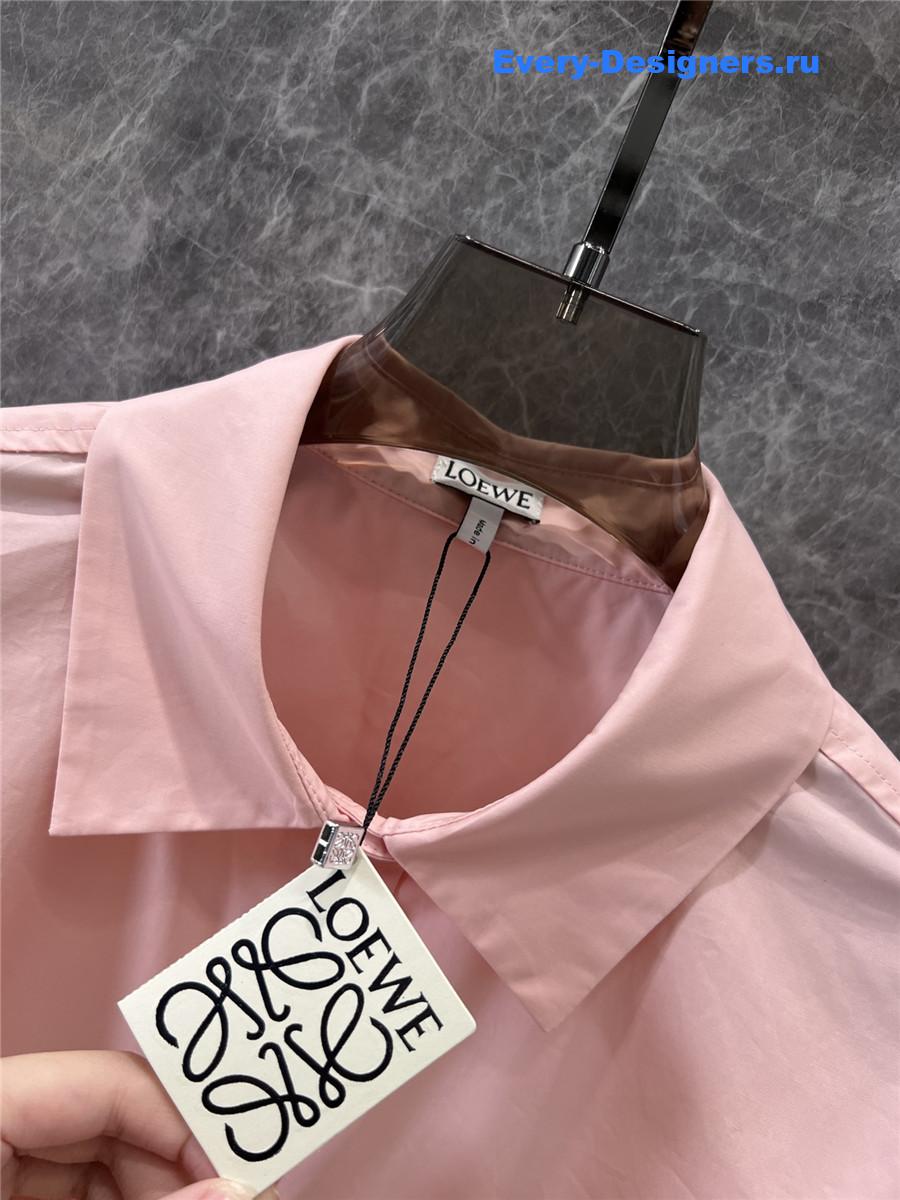 L0ew* irregular pink loose shirt