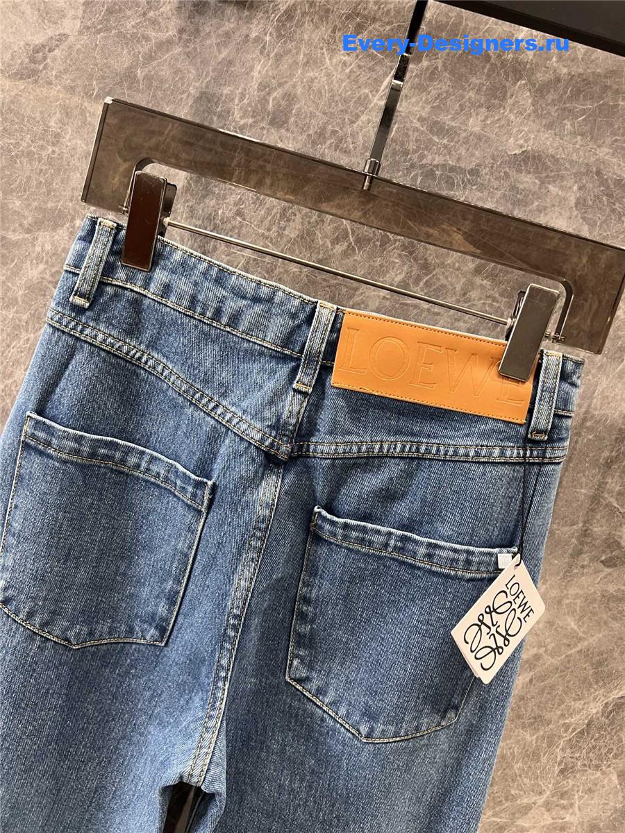 L0ew* anagram wide-leg jeans in blue