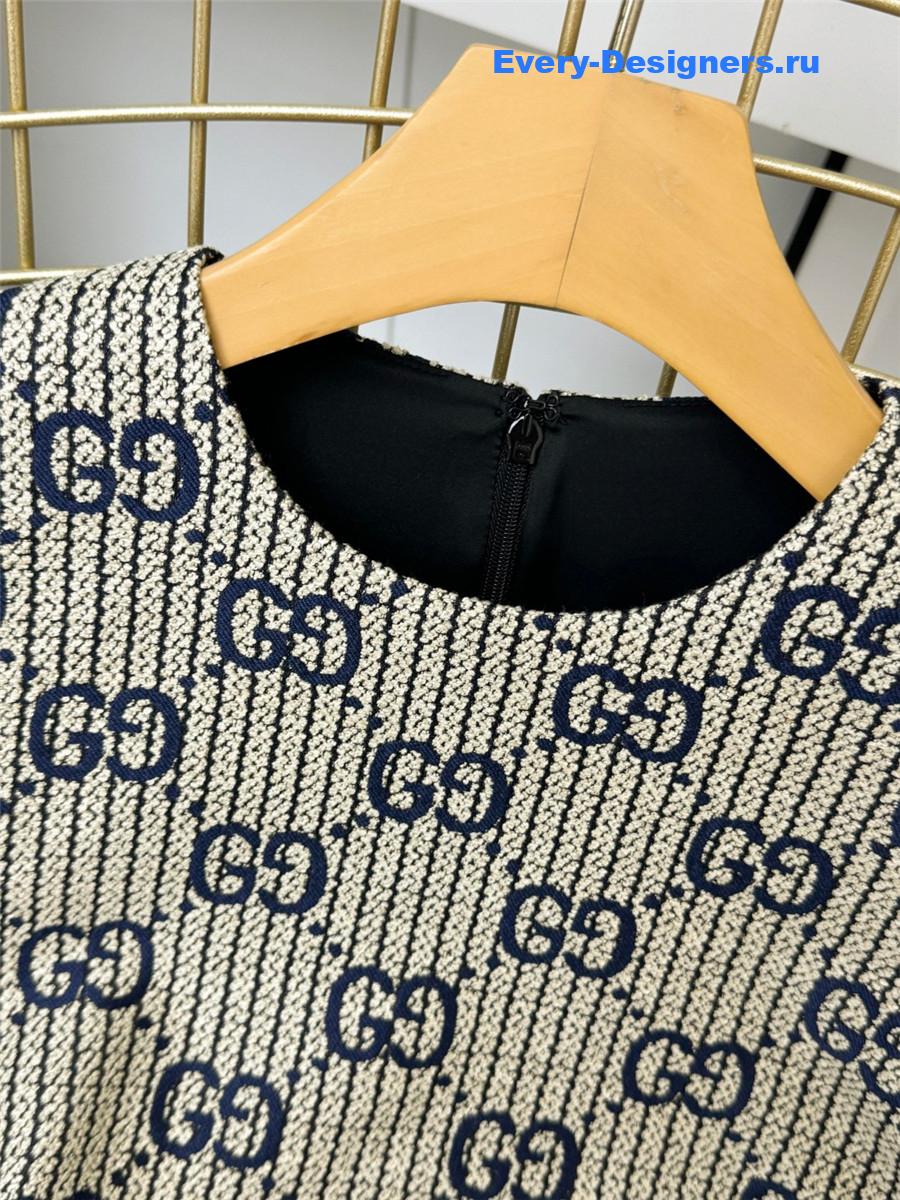 Gvc*1 gg-jacquard wool dress