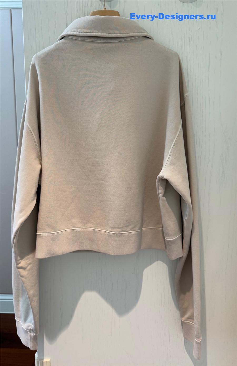 Miu Miu Embroidered Polo Sweatshirt