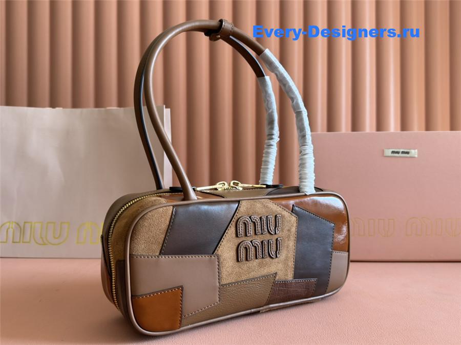 Miu Miu Beau Tote Bag Brown
