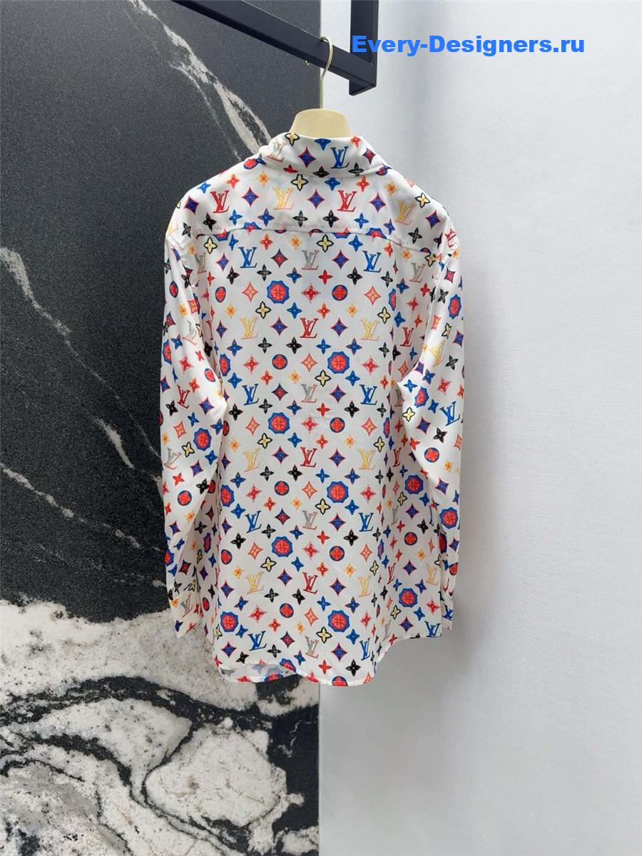 l0vis Vvtt0n rainbow monogram shirt