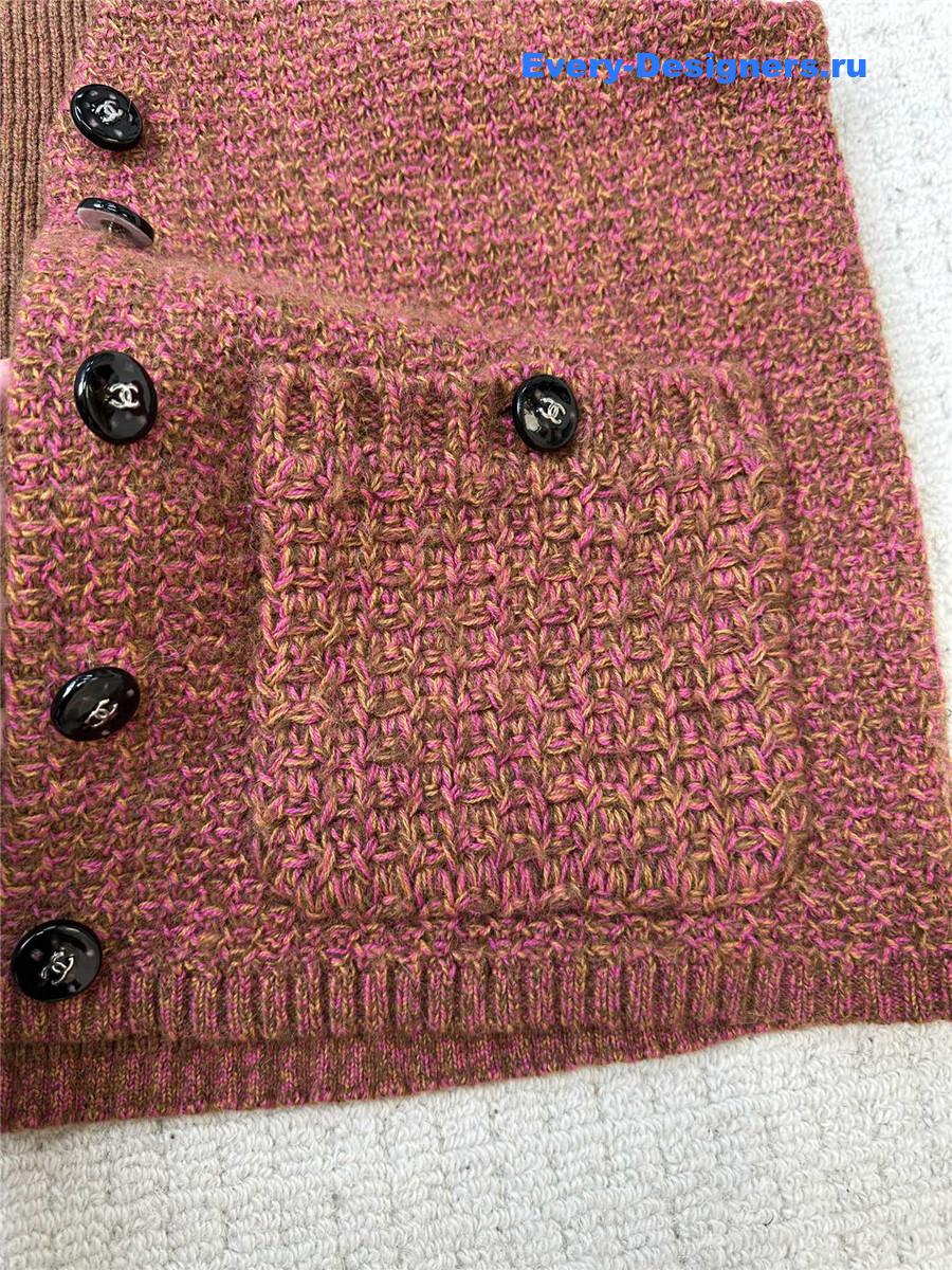 Ch**el brown hand knit sweater vest