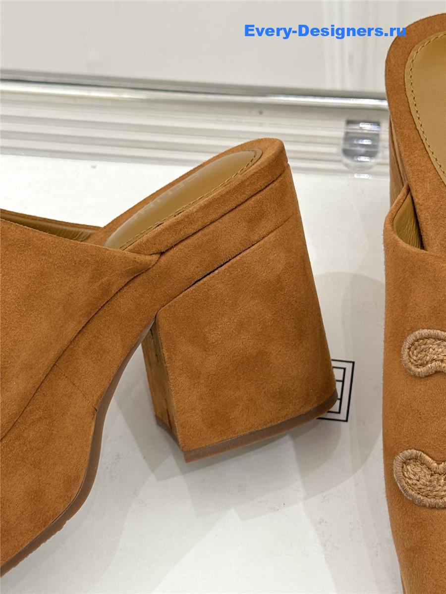 Ce1i*e elena platform slippers brown