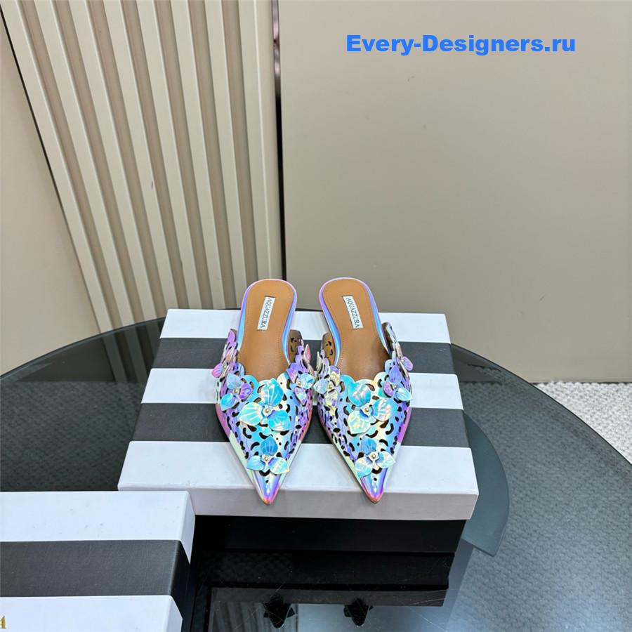 Aquazzura Pointed Flat Mules