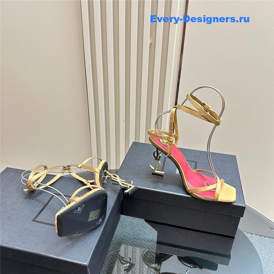 Sa1nt Lau*nt gold opyum sandals