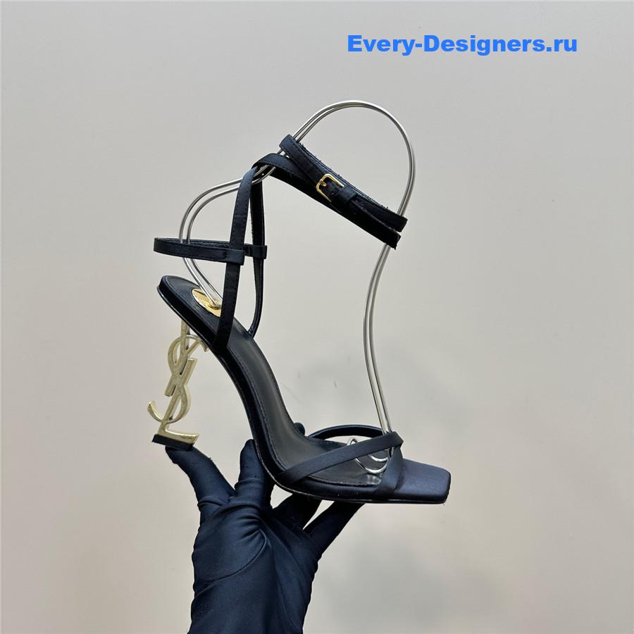Sa1nt Lau*nt black opyum sandals