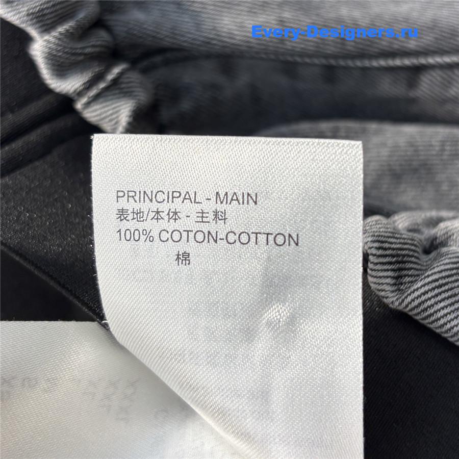 l0vis Vvtt0n lv logo print denim wide-leg pants