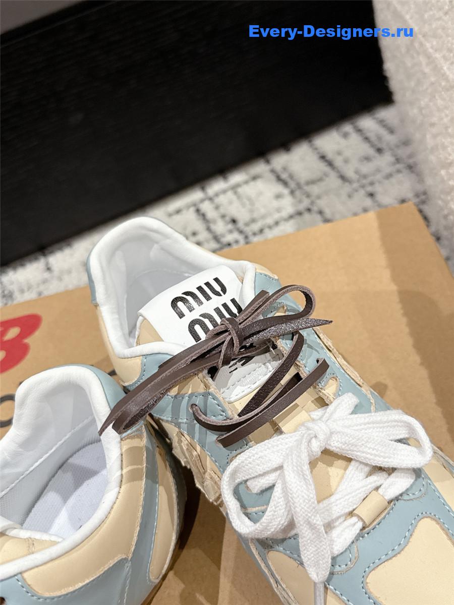 Miu Miu x New Balance 530 SL Leather Sneaker in Blue