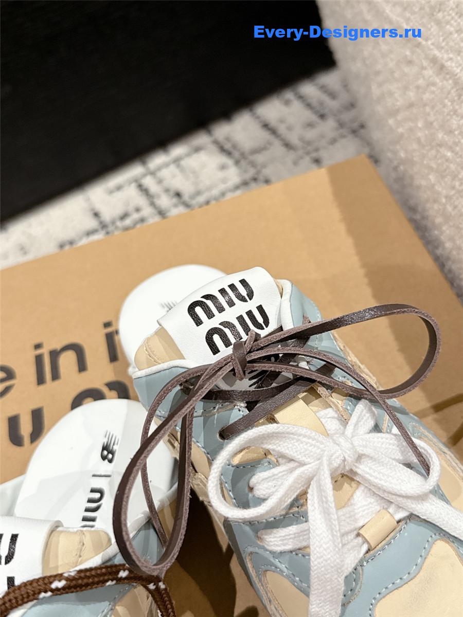 Miu Miu x New Balance Mules in Blue