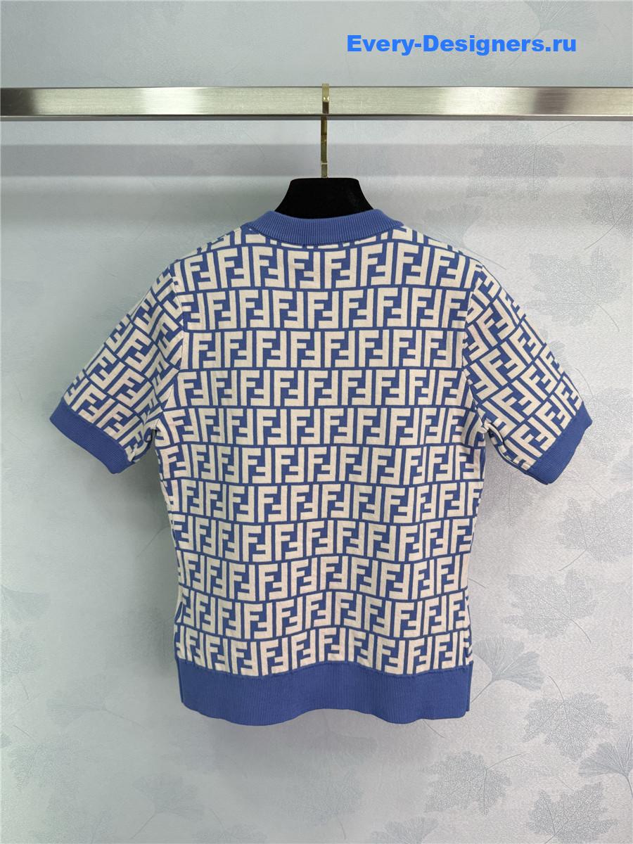 F**di ff knitted crew neck top
