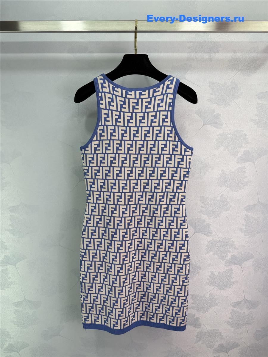 F**di ff monogram knitted dress