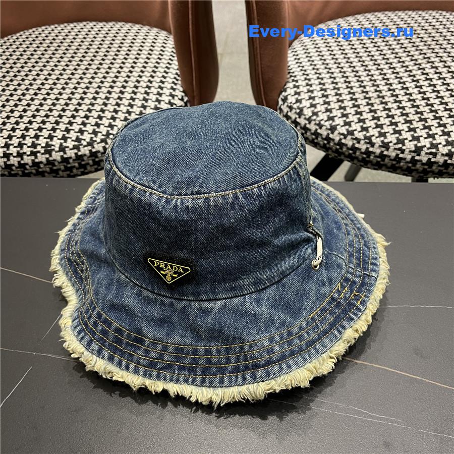 Pra*a light blue denim bucket hat
