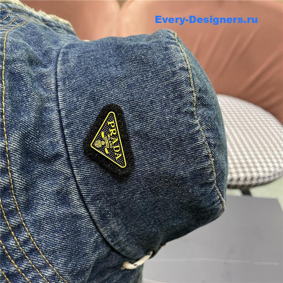 Pra*a light blue denim bucket hat