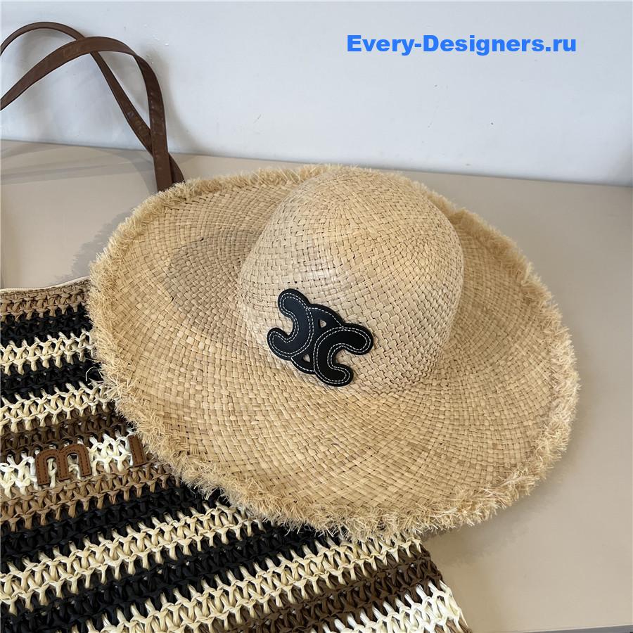 Ce1i*e triomphe raffia hat