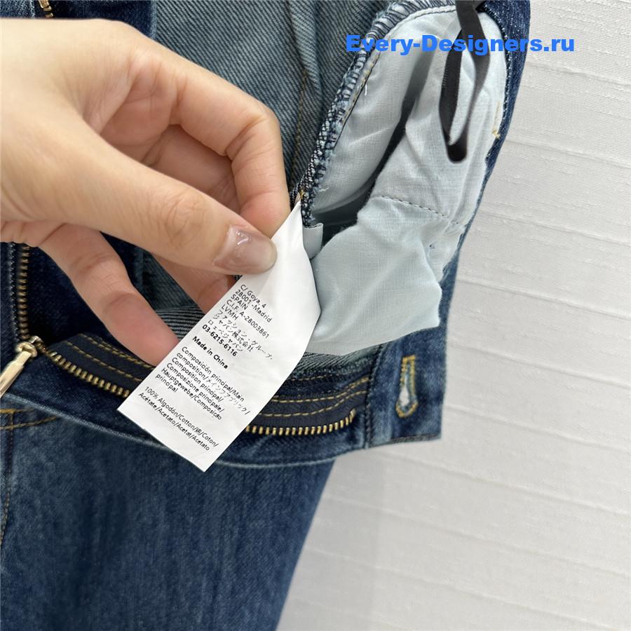 L0ew* washed blue denim jeans