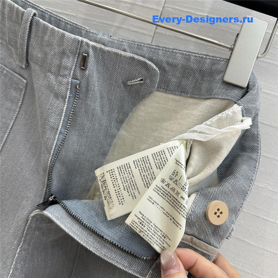 F**di haze blue denim trousers