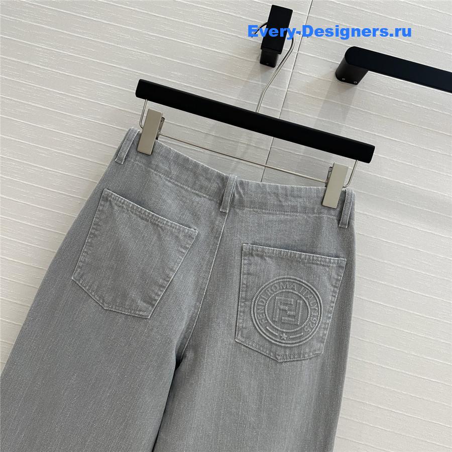 F**di haze blue denim trousers