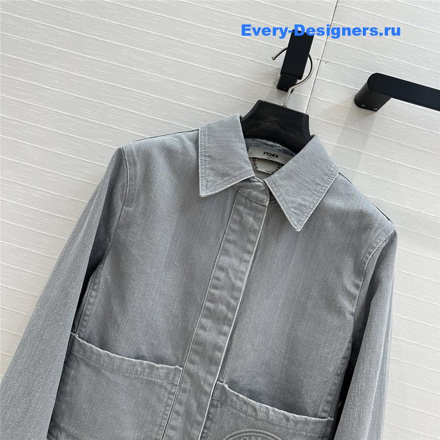 F**di haze blue denim jacket