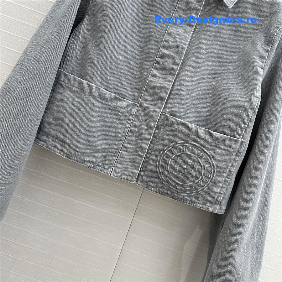 F**di haze blue denim jacket